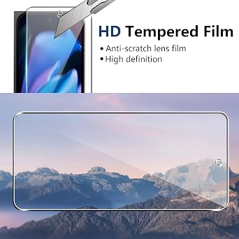 CAUHENYEE Google Pixel 9 Pro Fold Tempered Glass Screen Protector [2+2+2] External Screen Protector + Internal TPU Soft Screen Protector + Camera Protector Phone Protection Kit HD 9H Tempered Glass Anti-Scratch