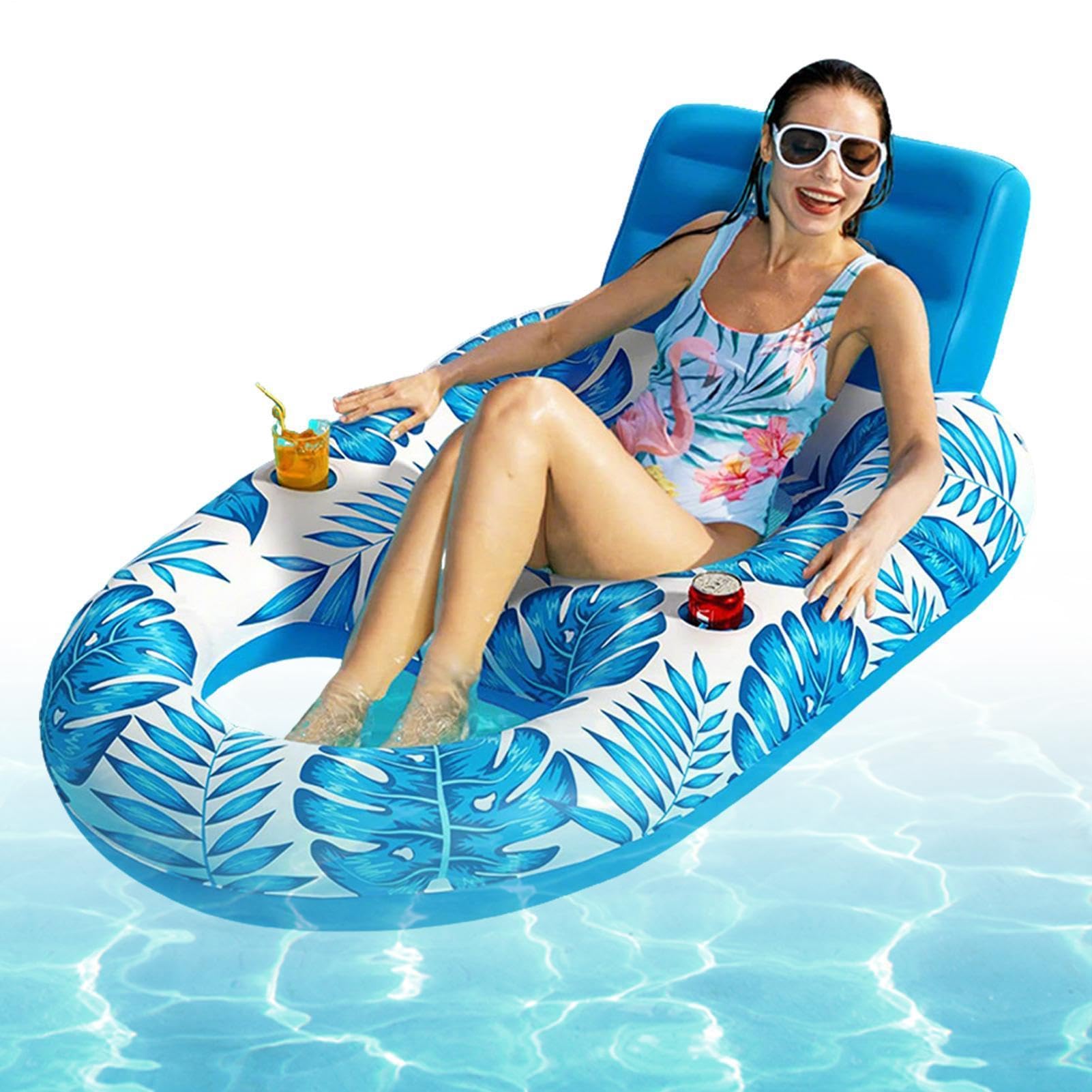 Matelas gonflable feuille d'érable pour bronzer confortablement sur l'eau sans se retourner - 8