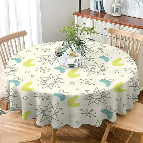 Miniatura 270 de Mantel floral hippie, diseño retro de los años 70, naranja, rosa, azul, floral, bohemio, estampado estético de margaritas, para fiesta, picnic