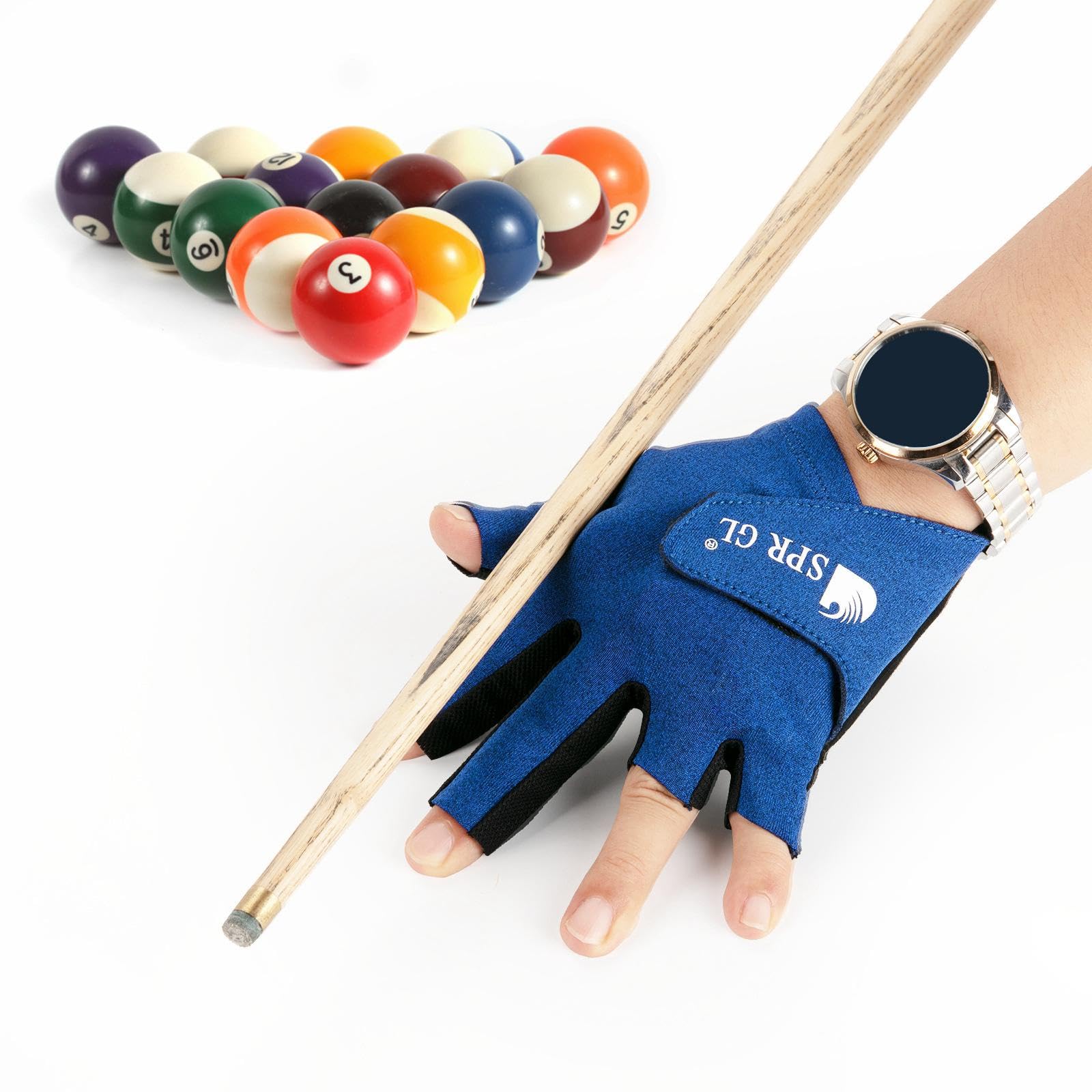 FUGLUS 6 Pièces Gants De Billard, Gants De Queue De Billard