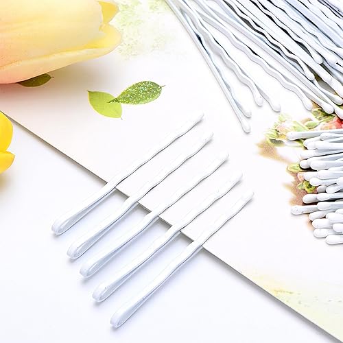 Miniatura 4 de 200 alfileres de pelo Bobby Pins de varios tamaños con caja de almacenamiento transparente, negro y marrón