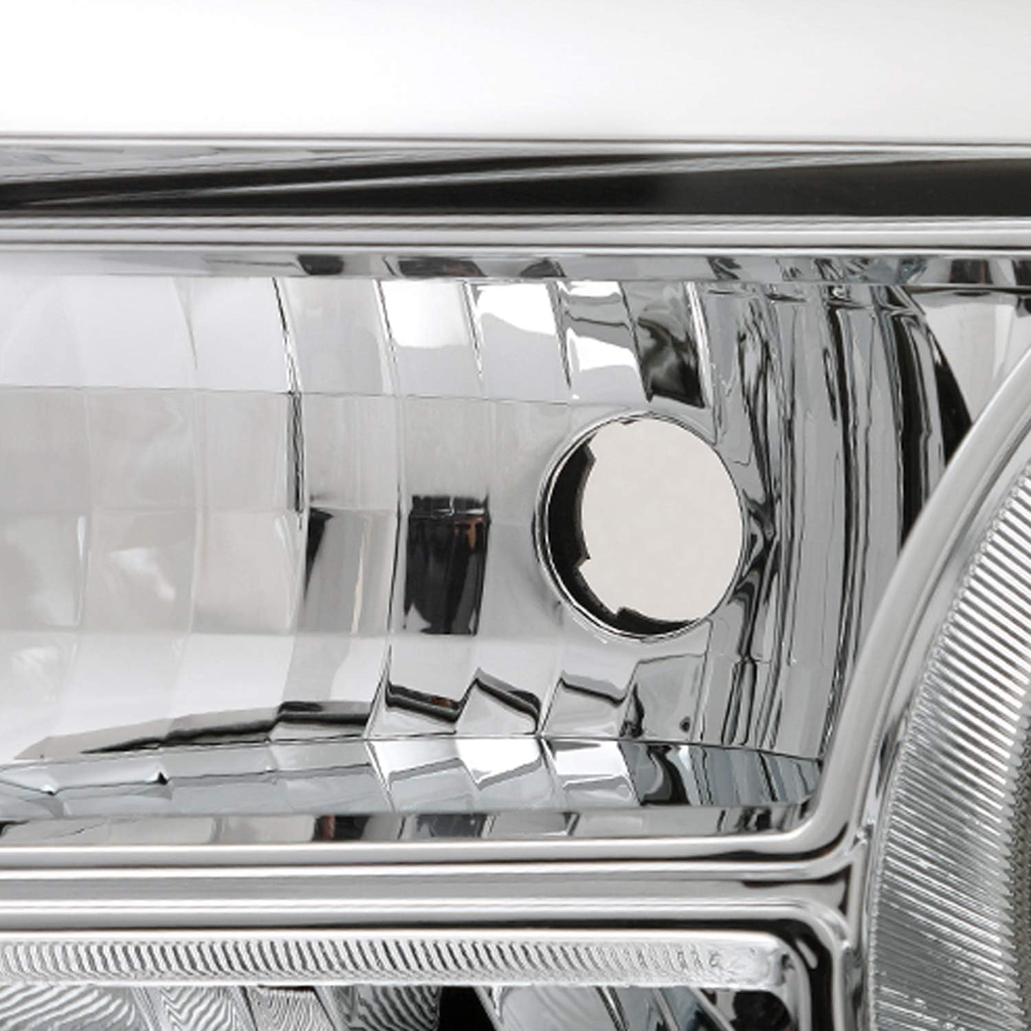AKKON - Fits 2012 2013 2014 2015 Honda Pilot [Halogen Type] Chrome Headlights Pair Driver Left+Passenger Right Replacement