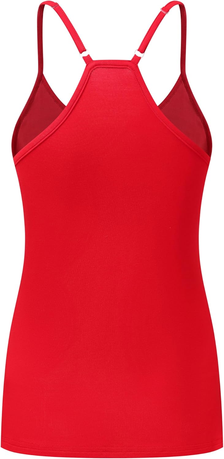 OThread & Co. Women's Glitter Sequin Camisole Top Night Out Party Spaghetti Strap Tank Top - Image 4