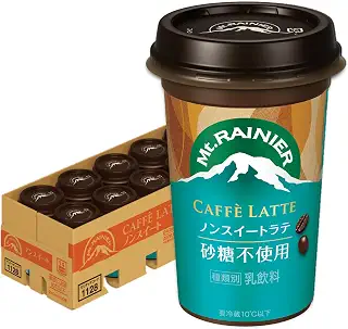 マウントレーニア カフェラテ ノンスイート 240ml 10本 コーヒー カフェオレ 砂糖不使用 ラテ 飲み物 クール便 森永乳業