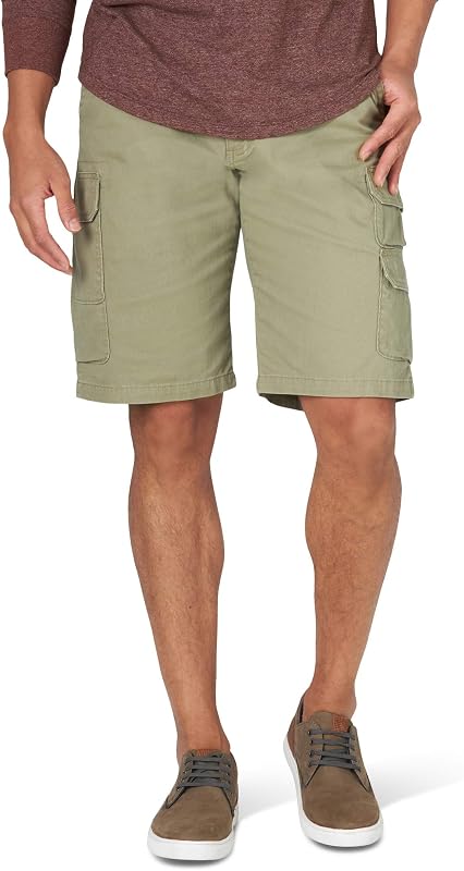 Wrangler Authentics pantalones cortos cargo de sarga elástica para hombre
