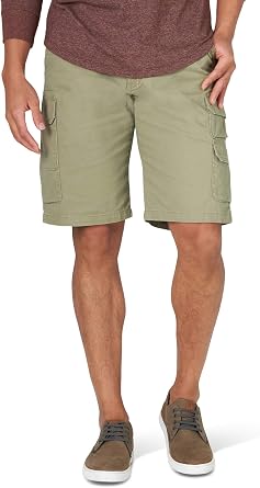 Wrangler Authentics Mens Stretch Twill Cargo Shorts