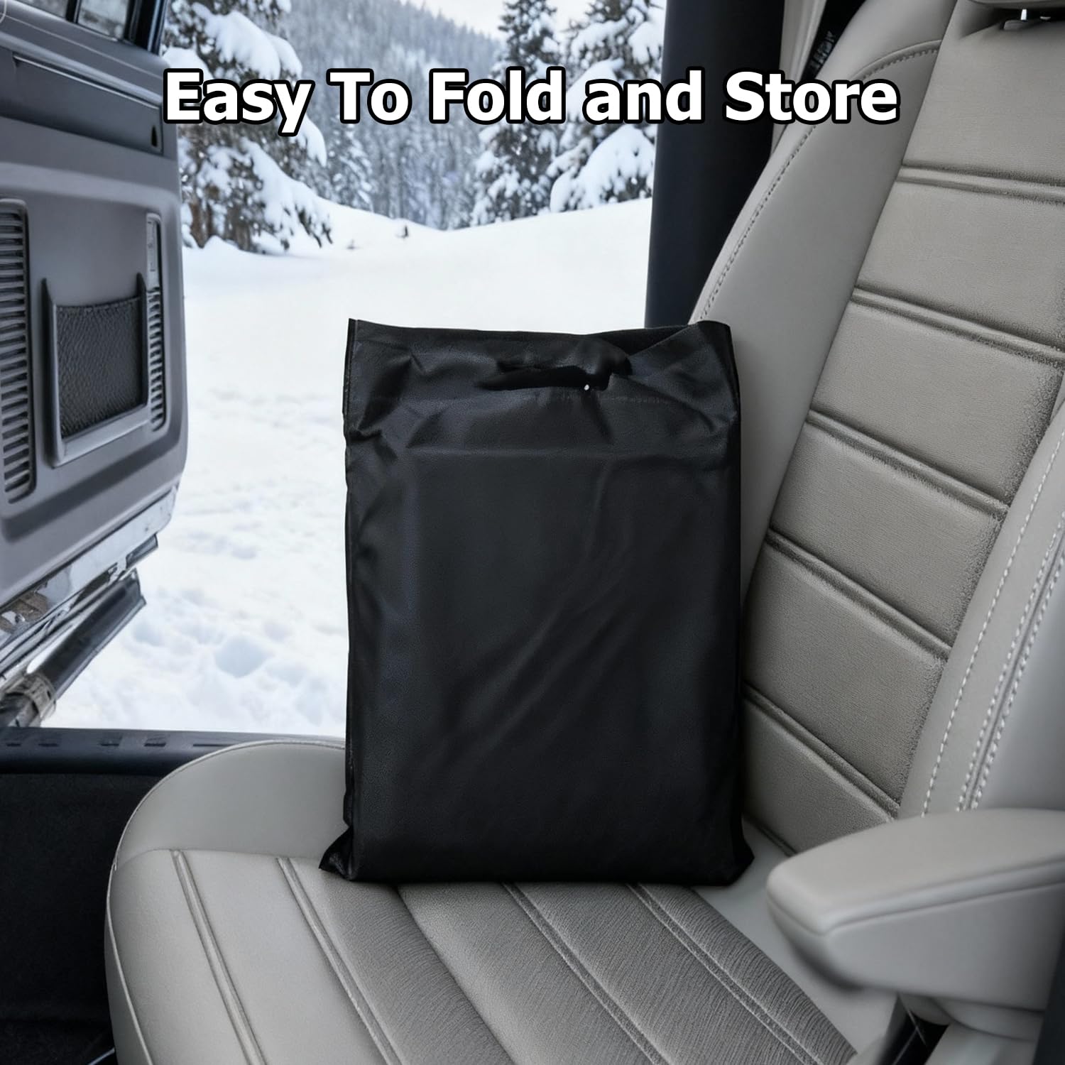 DMJN 2026 Upgraded Windshield Cover for Ice and Snow Full Coverage Winter Protection -Heavy Duty Car Snow Cover — view 9