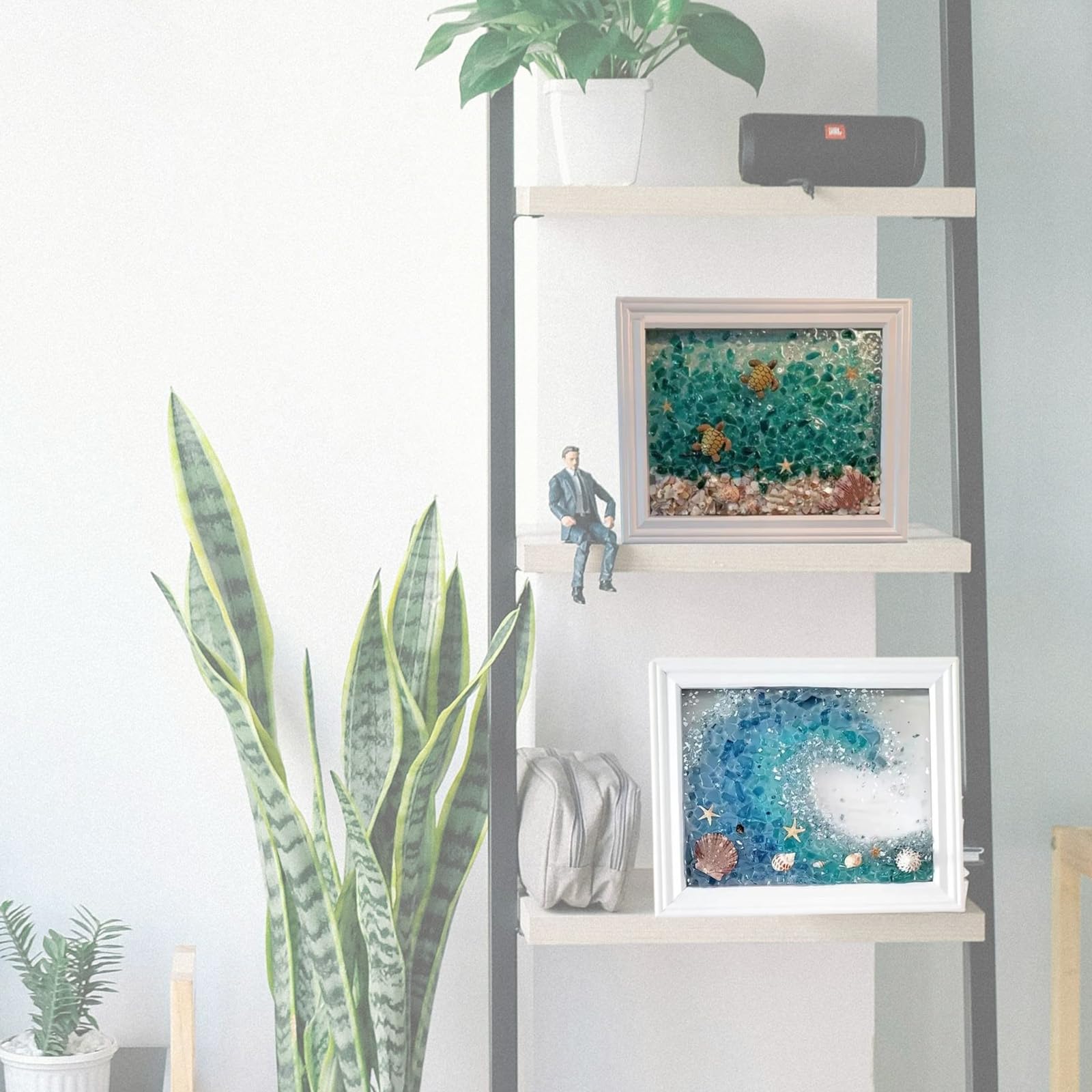 Sea Glass Art Kits - DIY Resin Mosaic Art -2