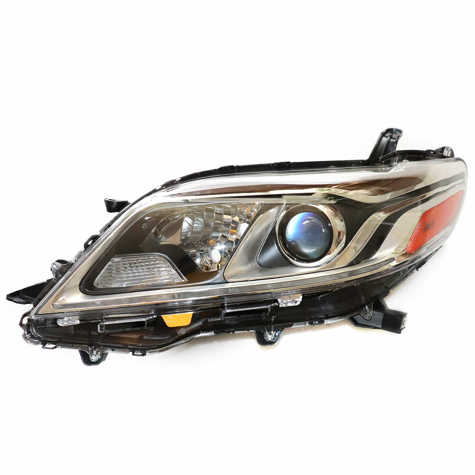 LYNICESHOP Front Headlight, Clear Headlight for Toyota Sienna 2015-2020 Xenon with LED DRL Assembly Headlights, Assembly Replacement Factory Headlamp (Driver Side)