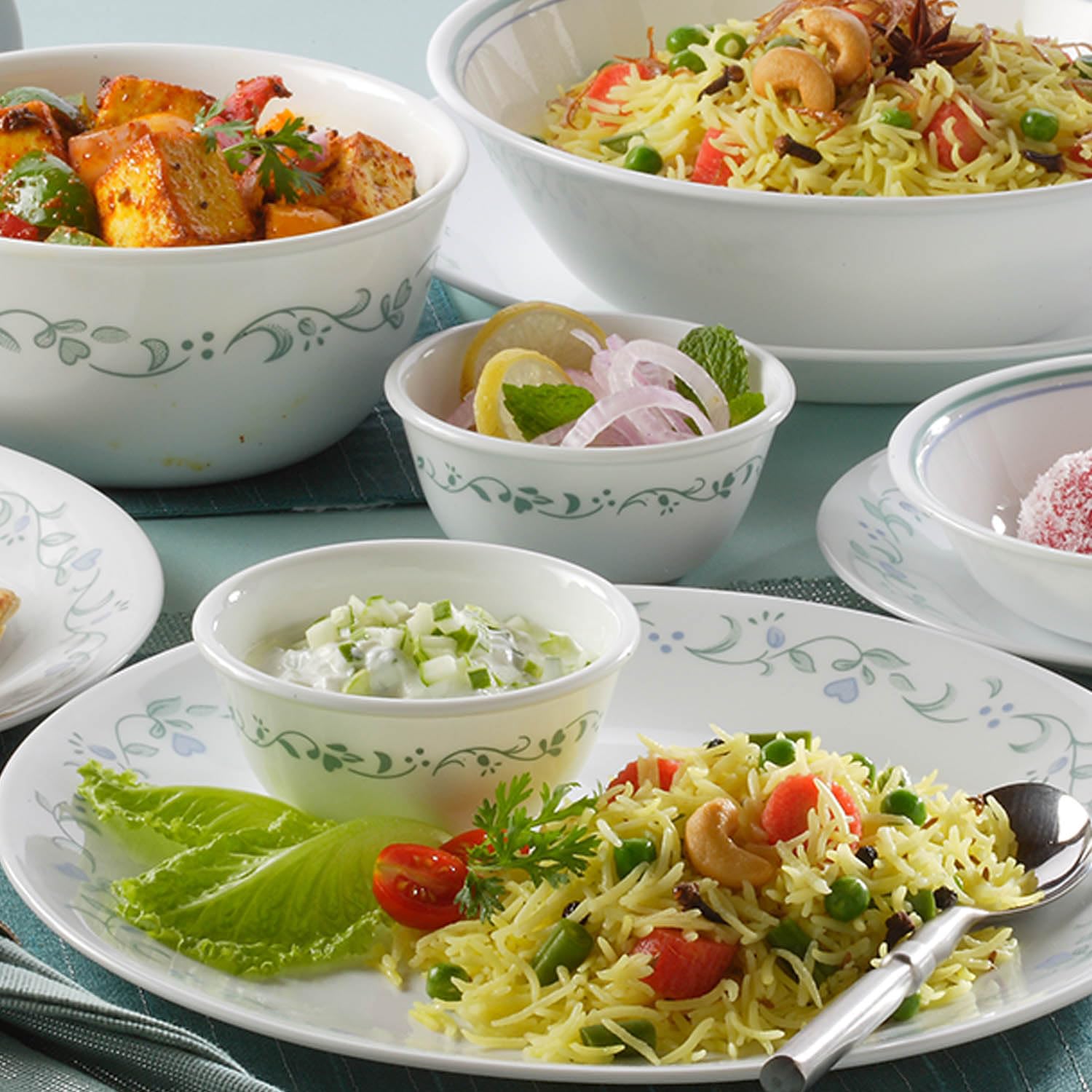 Corelle Livingware Country Cottage 828 Ml Curry Bowl Microwave