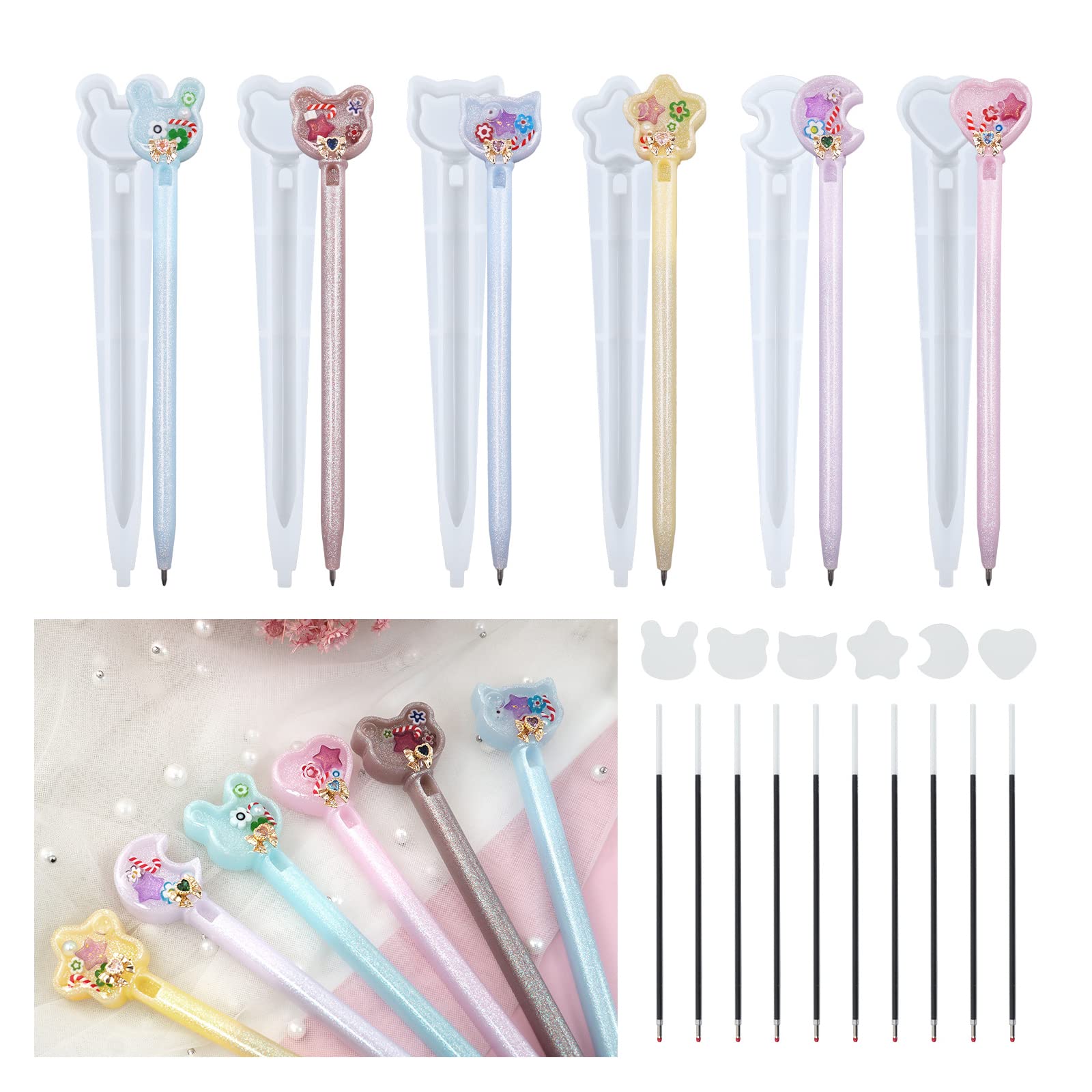 Pieces Pen Resin Mold Epoxy Resin Molds With 10 Desertcart INDIA