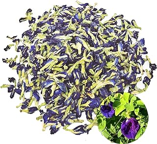 TooGet Premium Butterfly Pea Flowers: All-Natural Blue Tea & Butterfly Pea Tea. Wholesale Top Grade Dried Herb for Vibrant Drinks, Baking & Cooking - 2 OZ