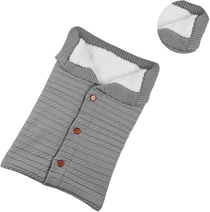 TEXXY Nursery,Bedding,Blankets & Swaddlers,Swaddles TEXXY Soft Warm Grow Sleeping Bag Infant Baby Newborn baby swaddle wrap newborn for Boy Girl Winter Pram Stroller (Grey)