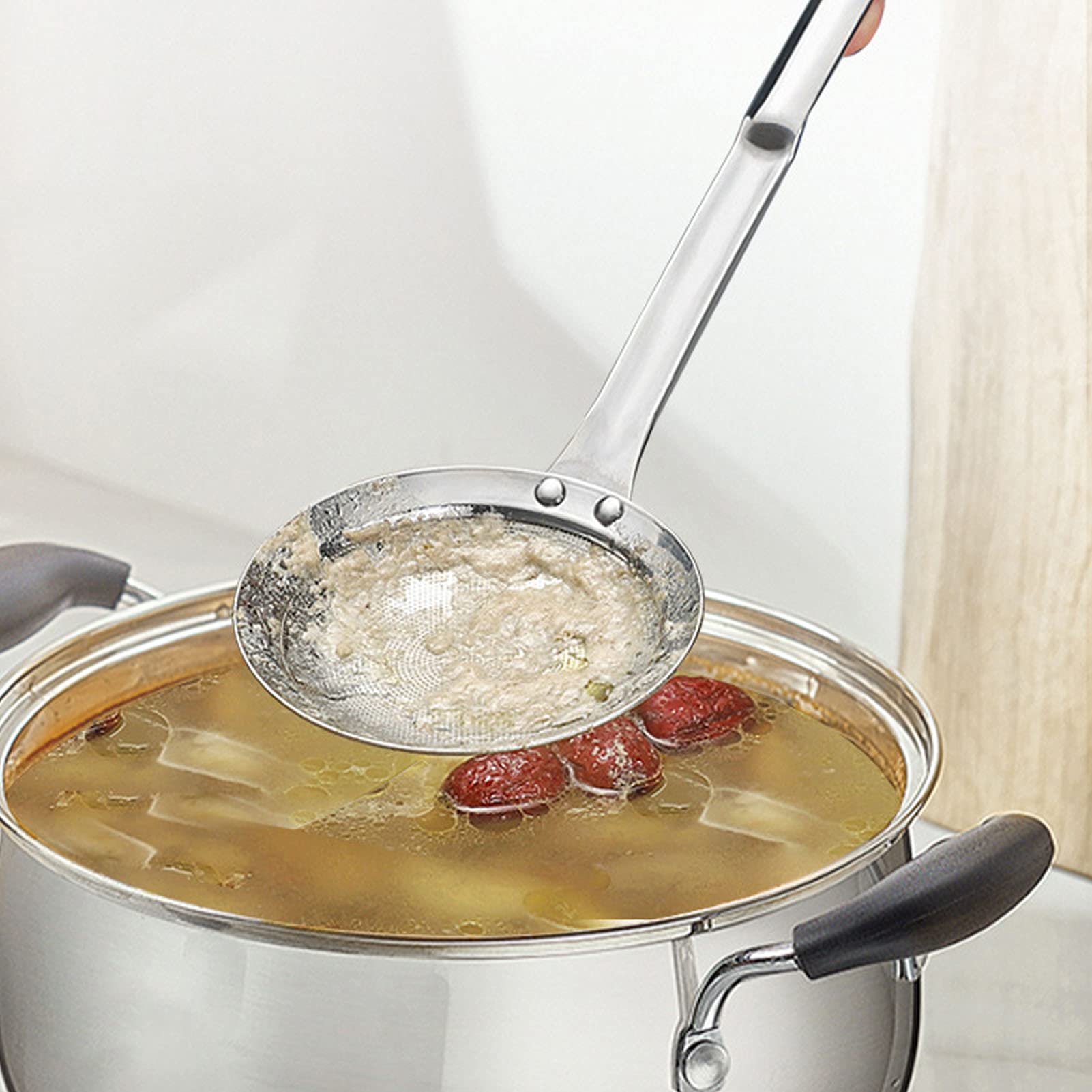 3 Passoires Inox Tamis Mailles Denses - Écumoire Cuisine 3 Tailles - Pour Filtration Huile/aliments