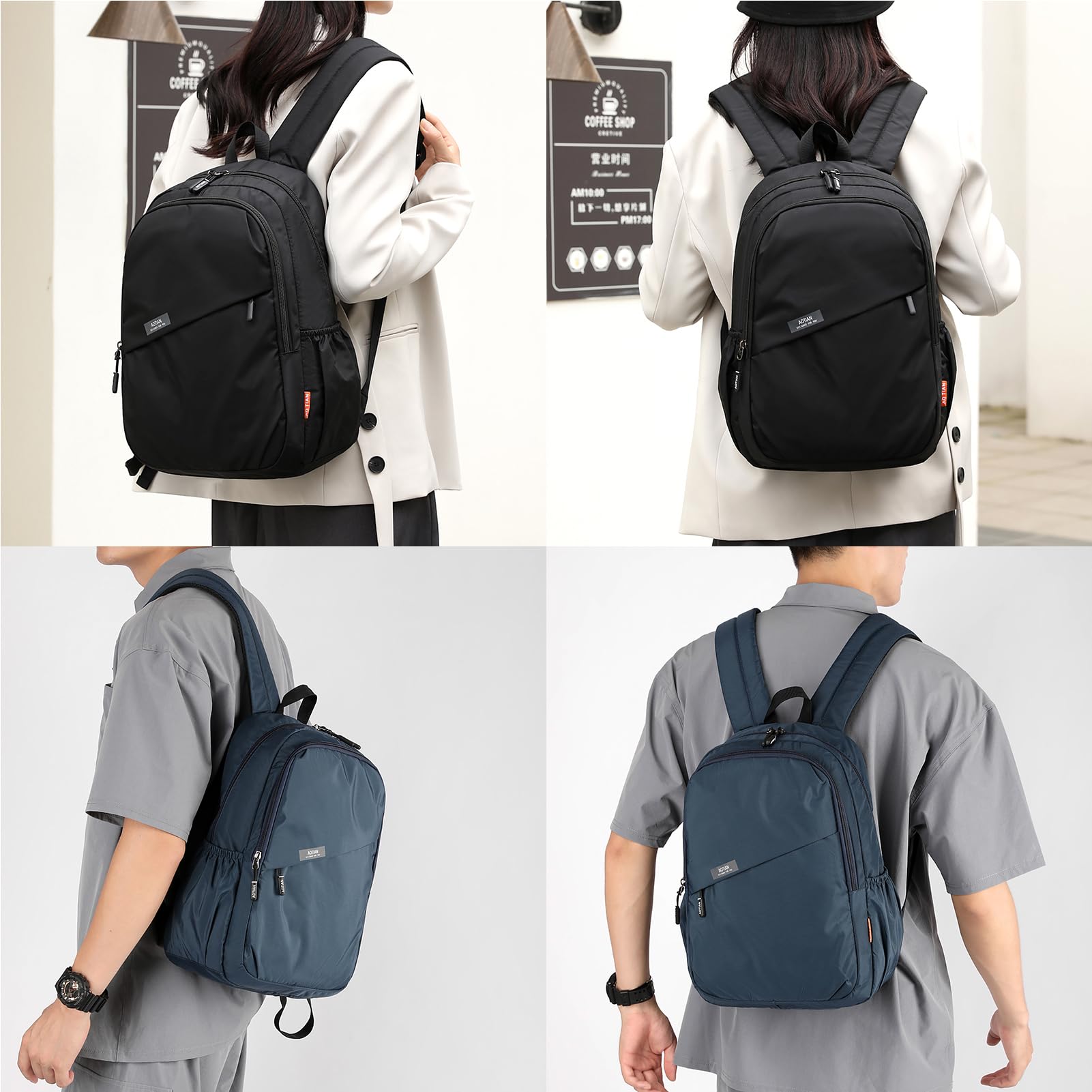 Mochila de viaje de 40 x 30 x 15 cm, para debajo del asiento, bolsa de equipaje para British Airways Wizzair, compartimento para laptop de 14 pulgadas, mochila ligera y pequeña mochila de