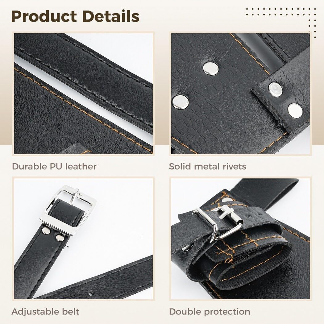 Belt and Pu Leather Frog Holster for Sword, Katana Medieval Holder with Scabbard, Costume for Warrior, Assassin, and Knight