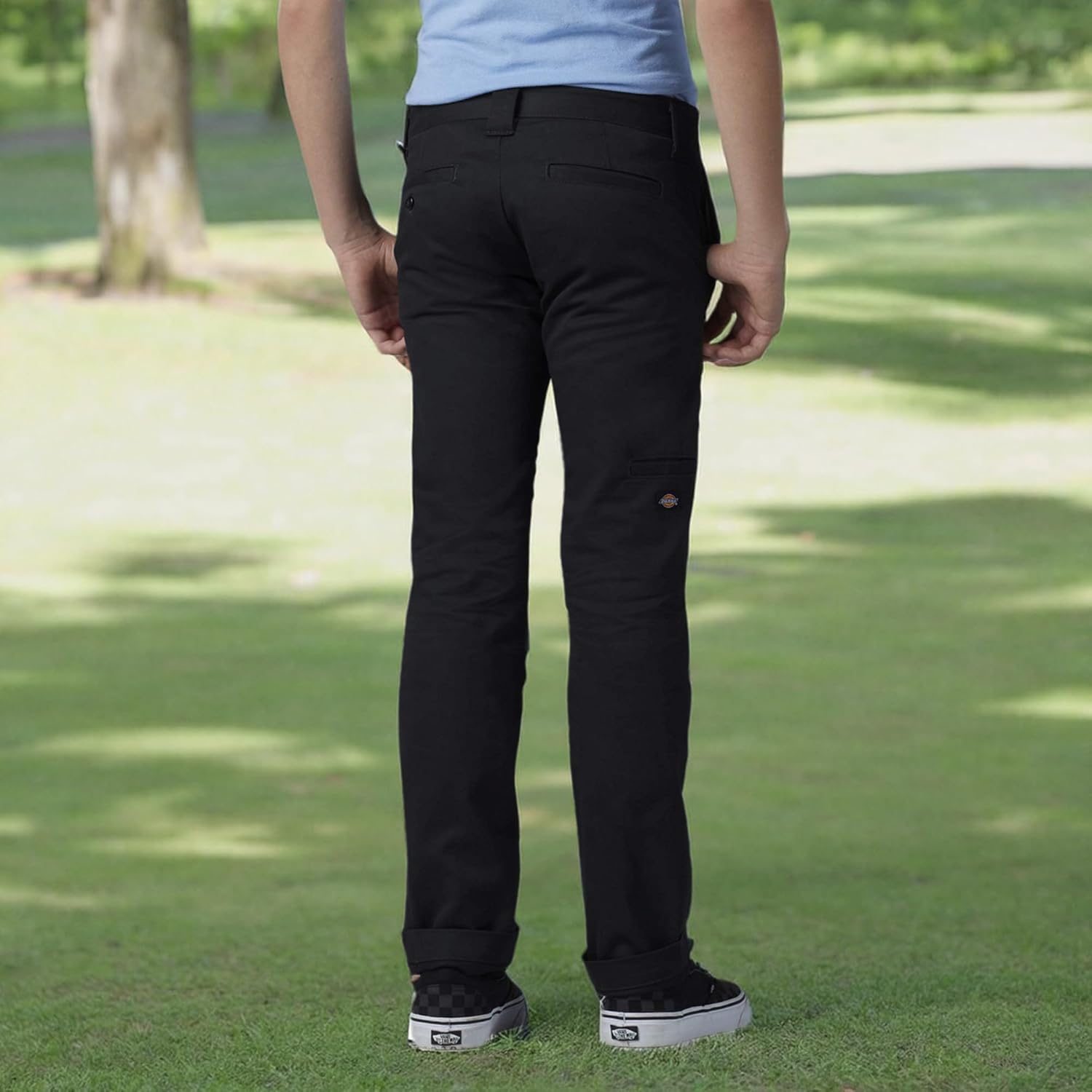 Dickies Boy’s Skinny Straight Double Knee Pant - Stretch School Uniform Trousers with Reinforced Knees & Adjustable Waist - Image 6