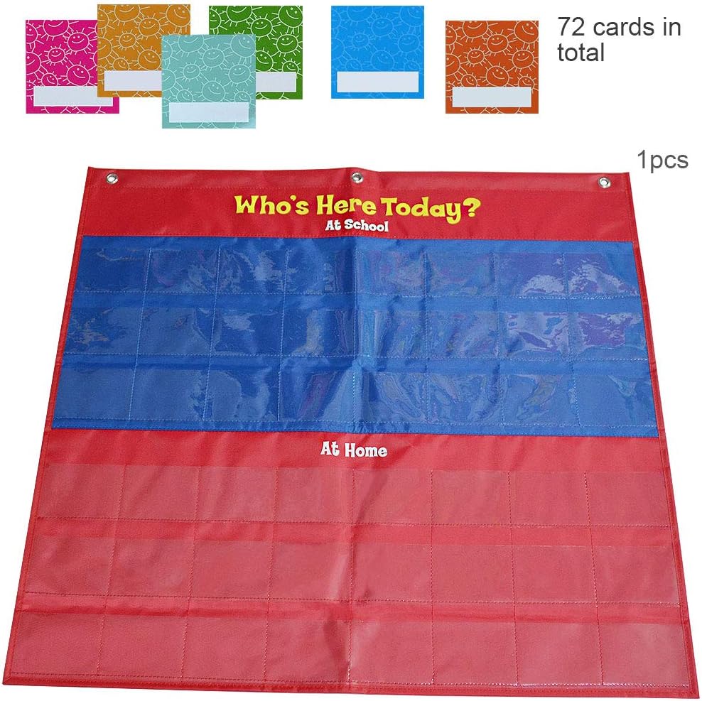 Attendance Pocket Chart with 72 Cards,Pocket Chart Philippines Ubuy