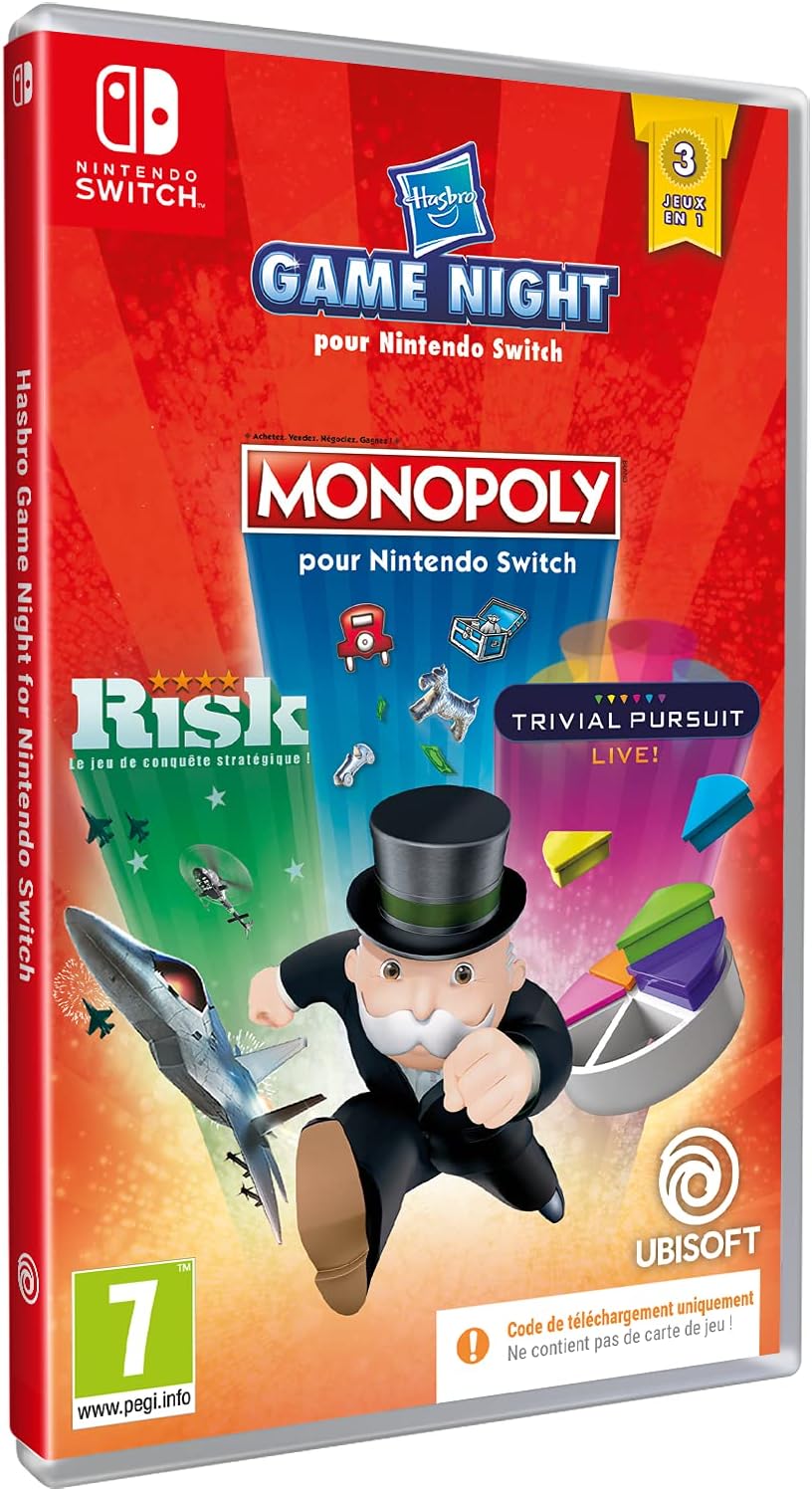 HASBRO GAME NIGHT: Code Switch pour 3 Jeux Classiques - Monopoly, Risk, Trivial Pursuit - Image secondaire