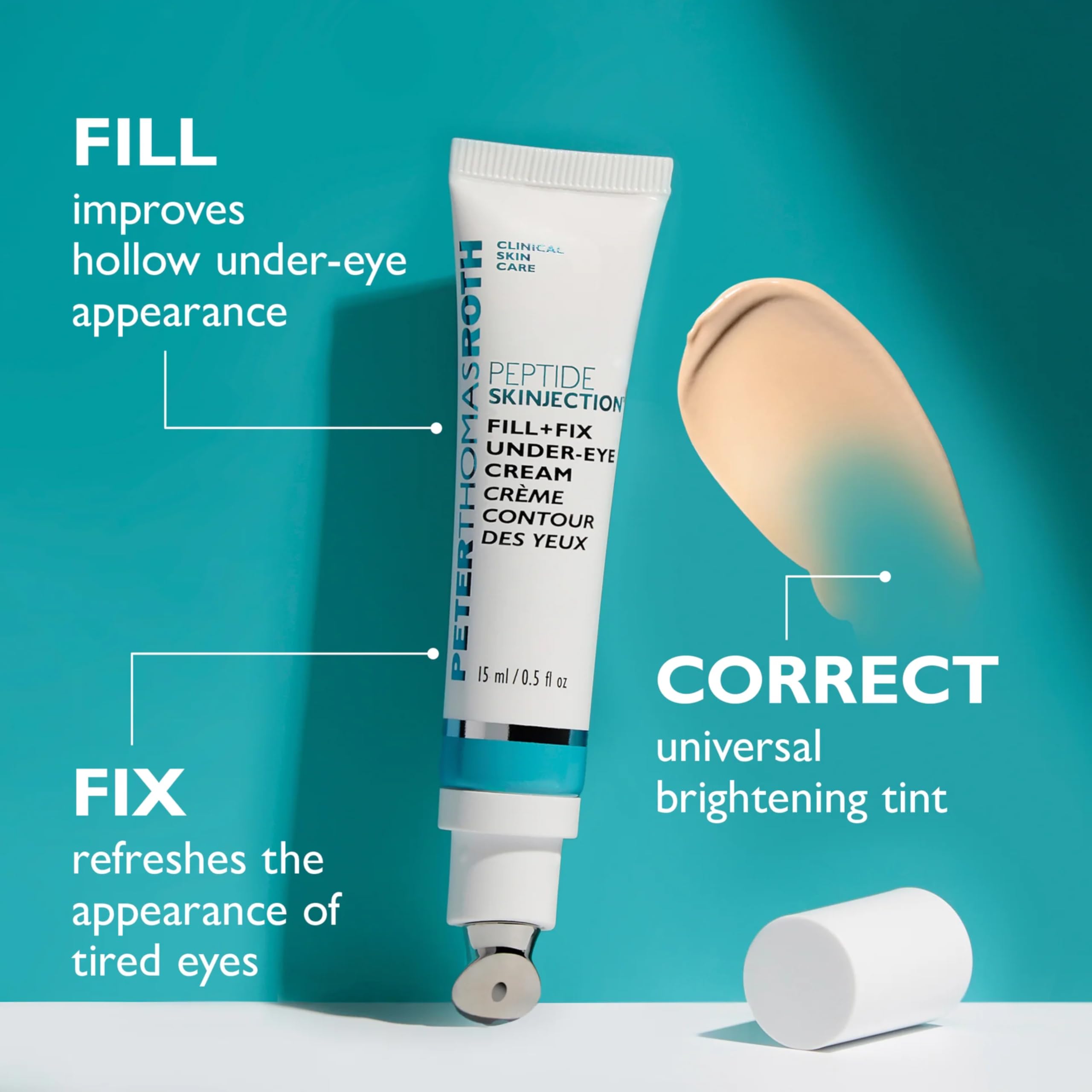 Peter Thomas Roth Peptide Skinjection™ 2-Piece Kit – Face & Eye Set mit Peptiden & Hyaluronsäure – Straffende Augencreme & Feuchtigkeitscreme – Anti-Aging Pflege für glatte Haut