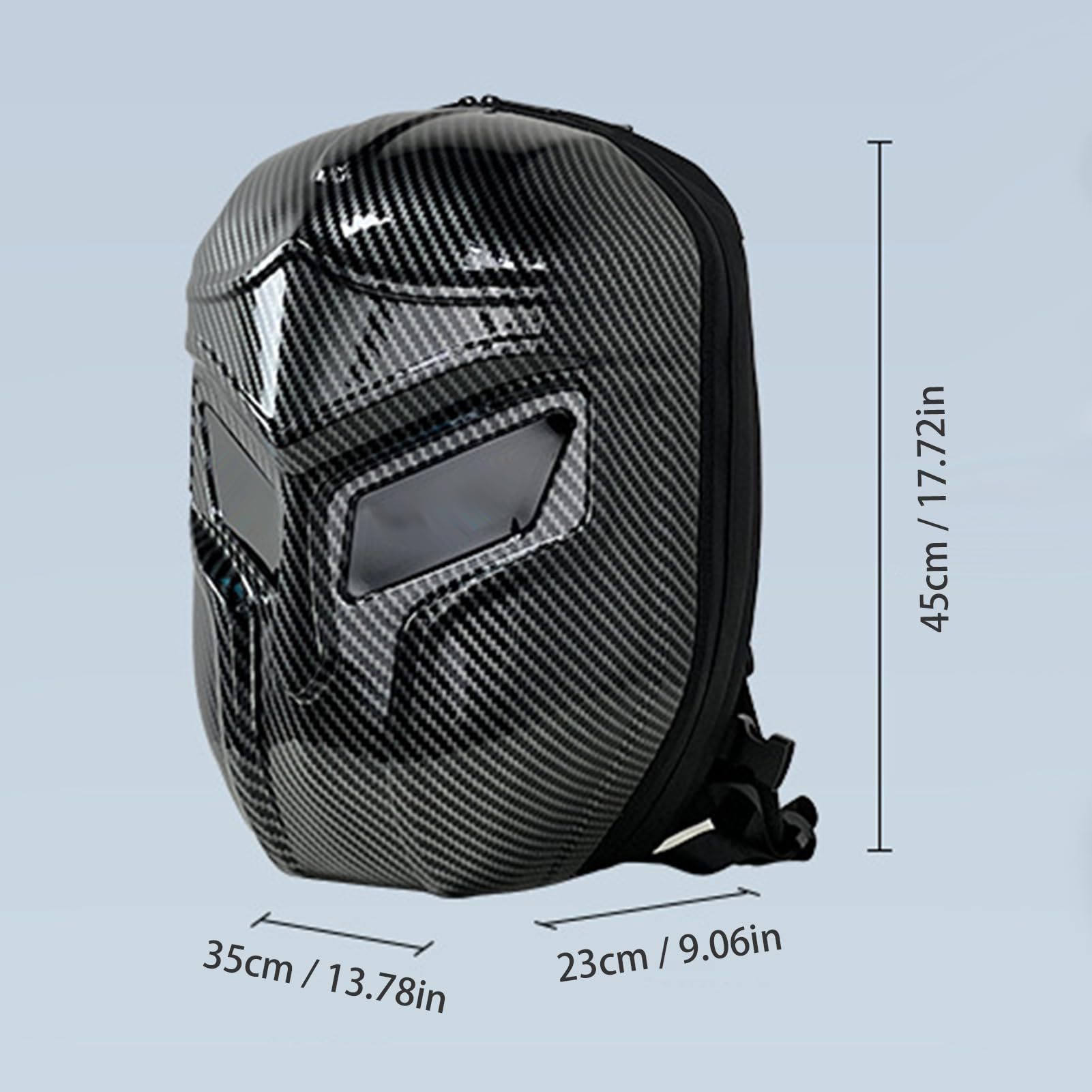 SEAFRONT Zaini Moto per Uomo, Zaino LED Intelligente Controllato da App, Display Programmabile, Guscio Rigido, Borsa per Laptop con Strisce Riflettenti per Ciclismo, Viaggio e Outdoor