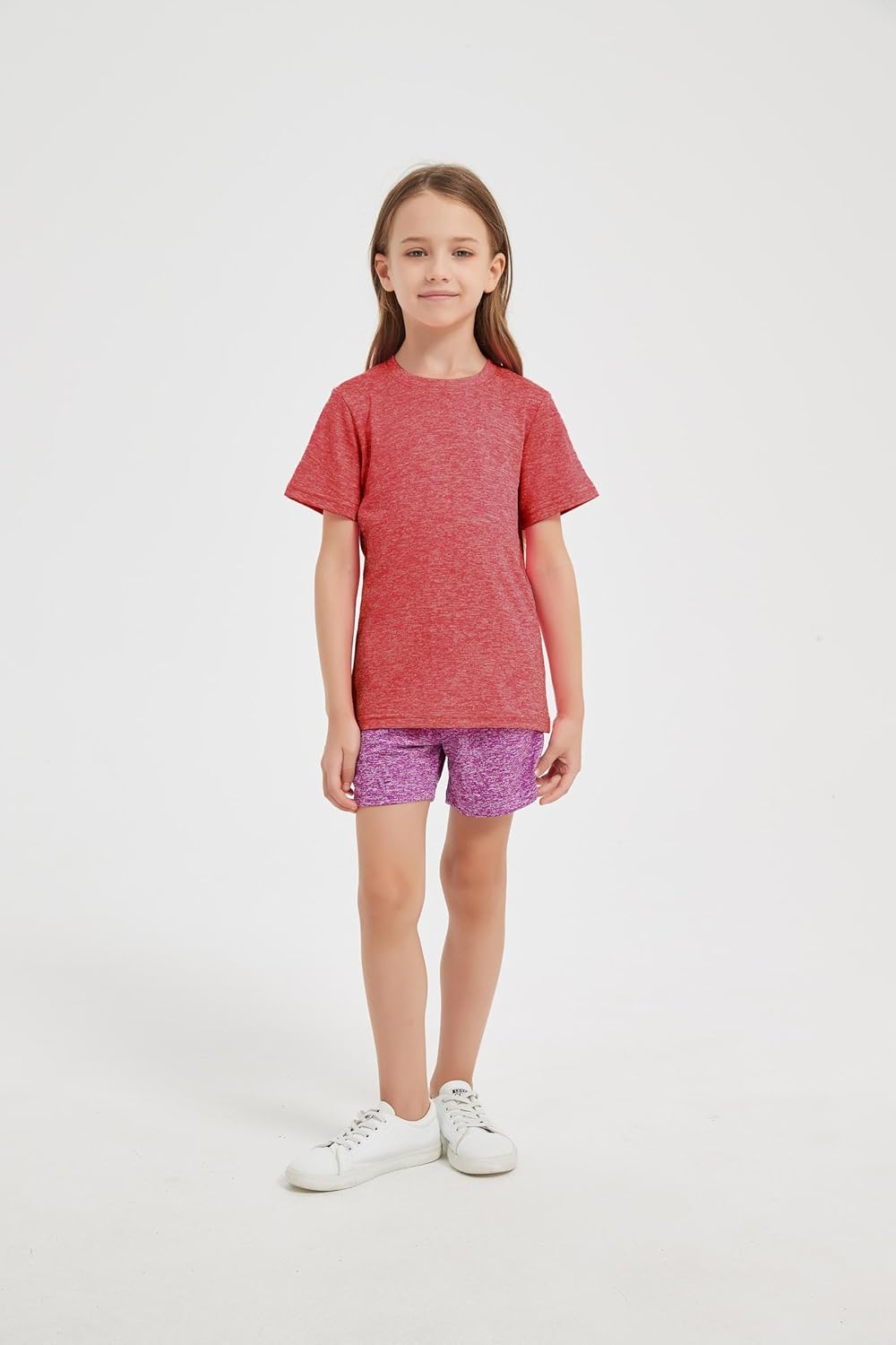 4-Pack Kids/Girls/Teen Girls Active Quick Dry T-Shirts Short Sleeve Shirts Athletic Performance T-Shirt（5-18 Years） - Image 2