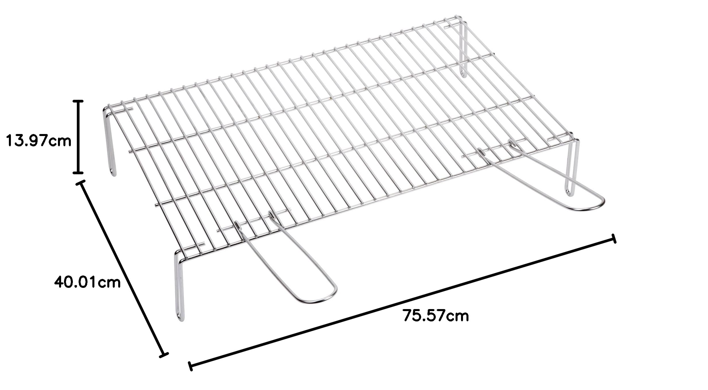 Griglia barbecue zincata 75x40 con piedini