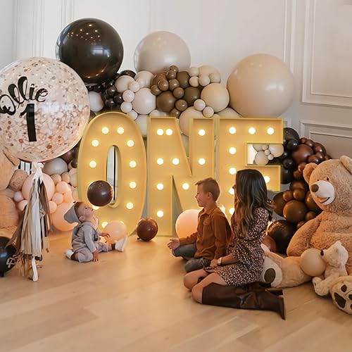 Miniatura 6 de Letras iluminadas de marquesina de 4 pies, letras grandes de marquesina, letras gigantes para baby shower, fiesta de cumpleaños, decoración de telón