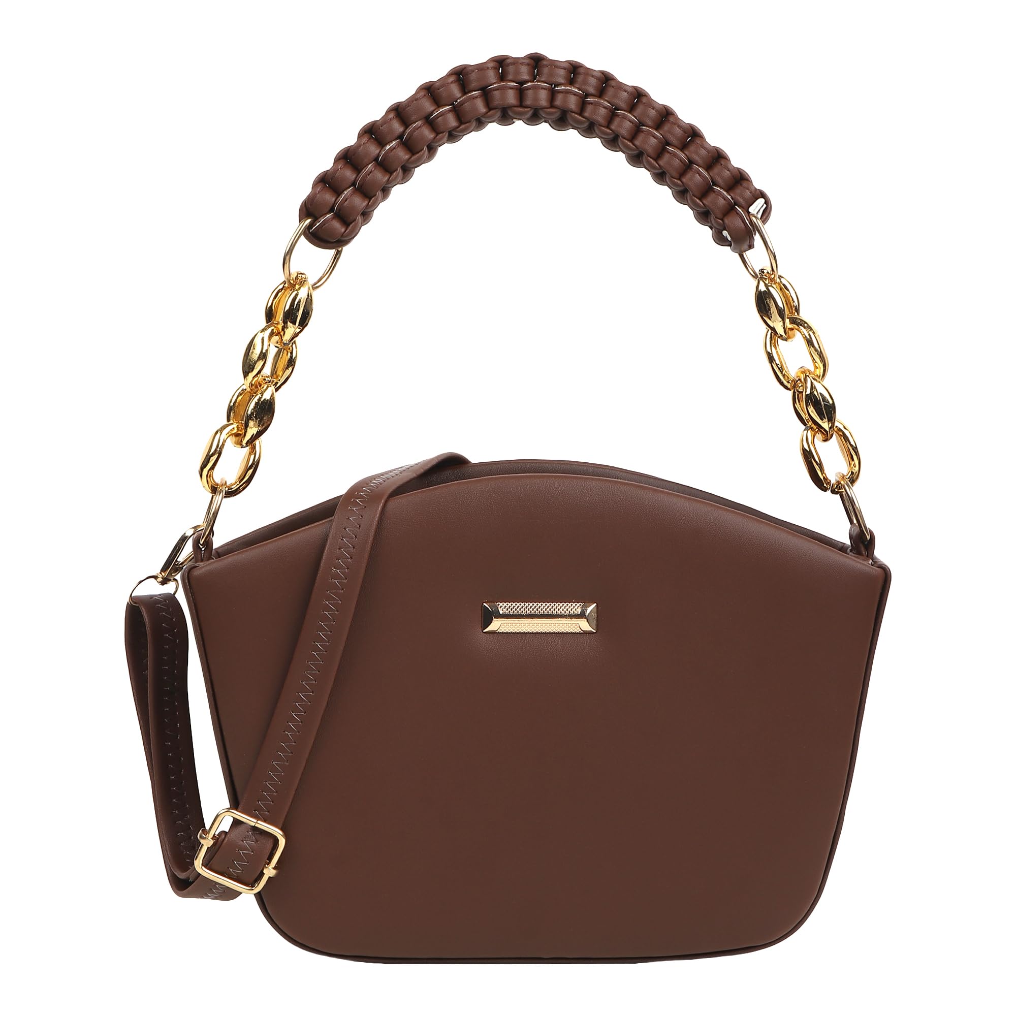 LA GLARE Sling Bag for Women Girls with Detachable Shoulder Strap and Golden Locks handle (B0CPJF4SYX) Amazon Price History, Amazon Price Tracker