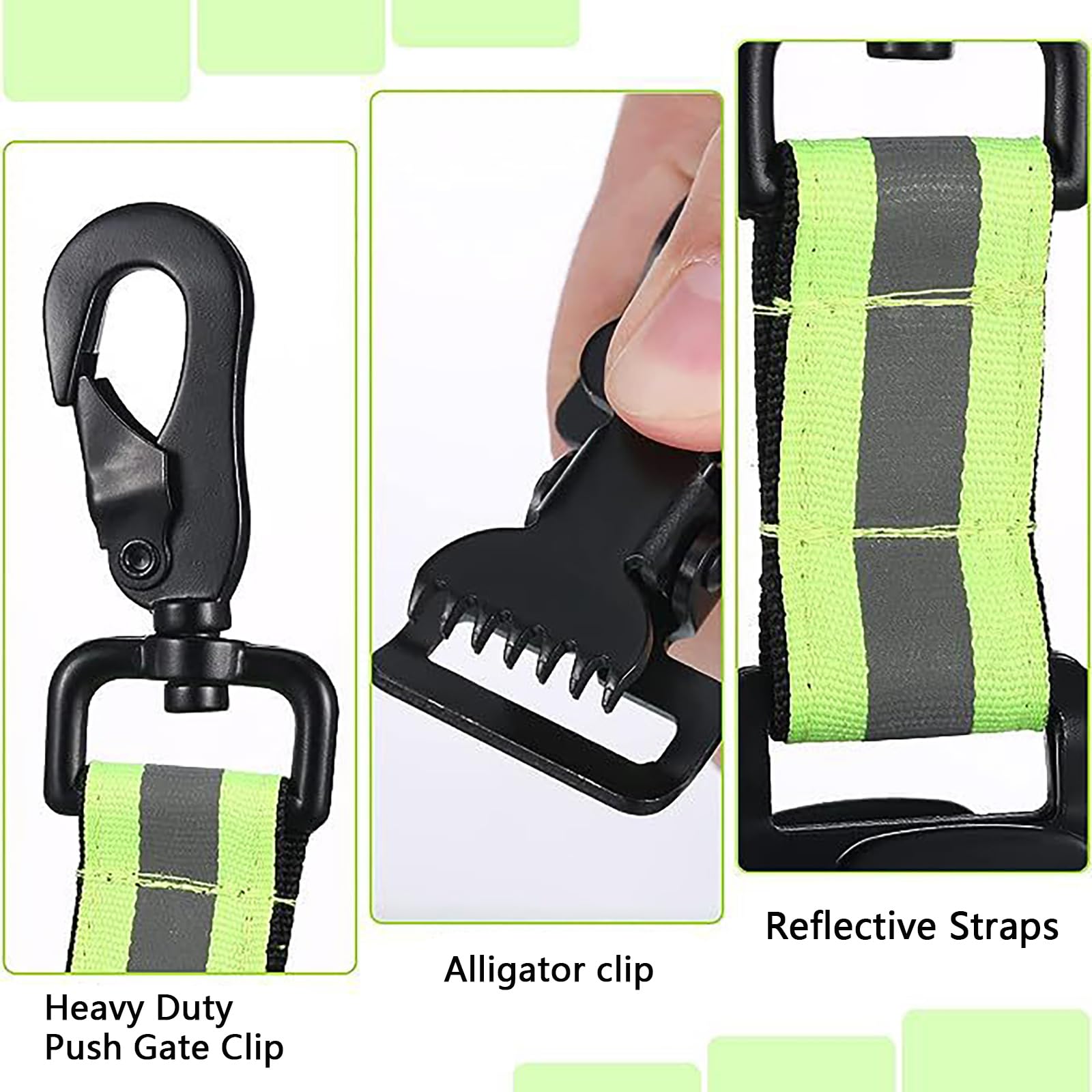 HarmonyCrafts One Piece Durable Work Glove Clip Helpful Glove Clip Holder Heavy Duty Turnout Gear Glove Strap Easy to Carry Fire Brigade Glove Clip for Safety - Image 3