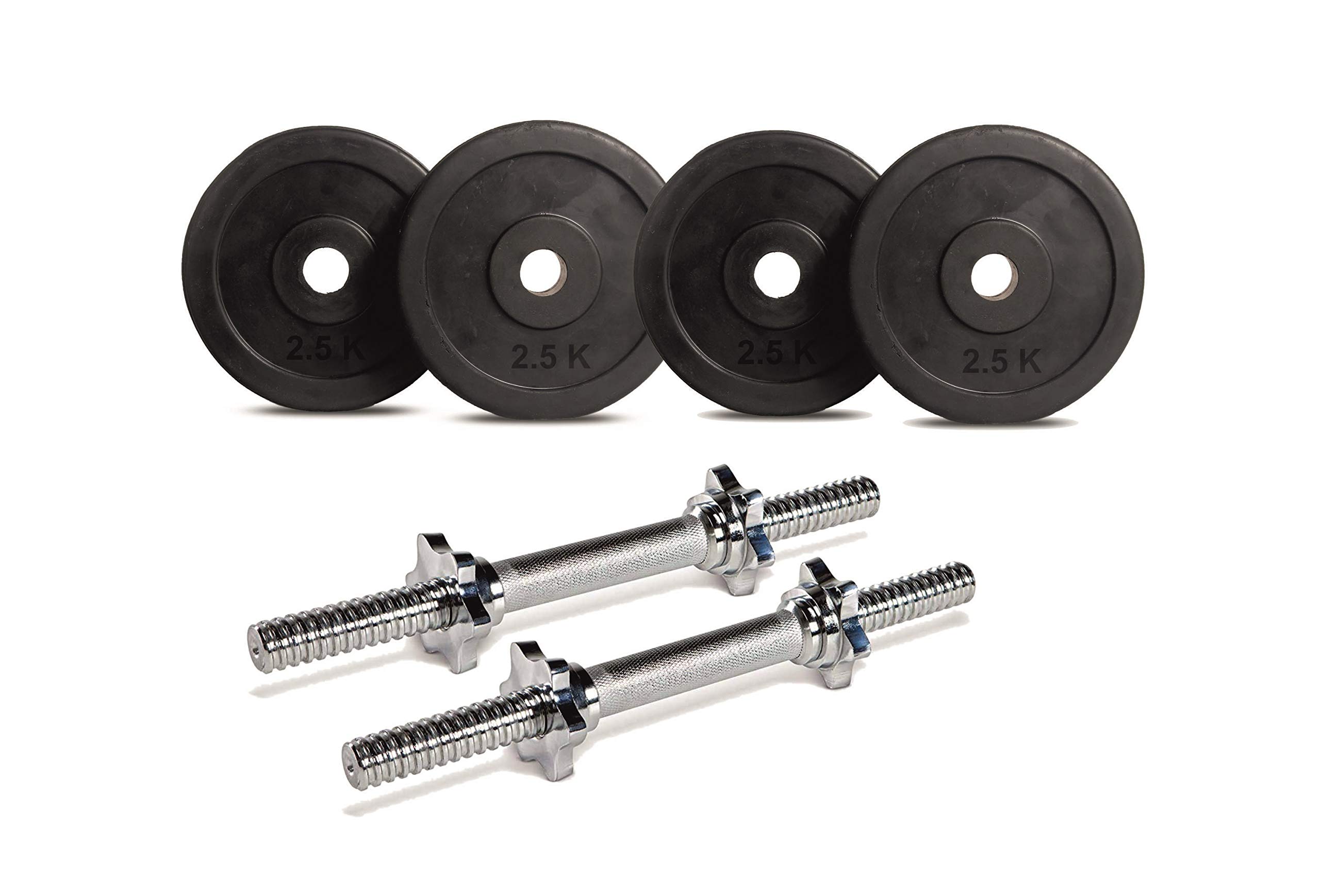 STAG Fitness Professional Gym Training 10 kg (2.5kg x4) Home Gym Set 30 mm Rubber Weight Plates & Two Dumbbell Rods -25mm; Home Gym Combo (B08T7FLSX7) Amazon Price History, Amazon Price Tracker