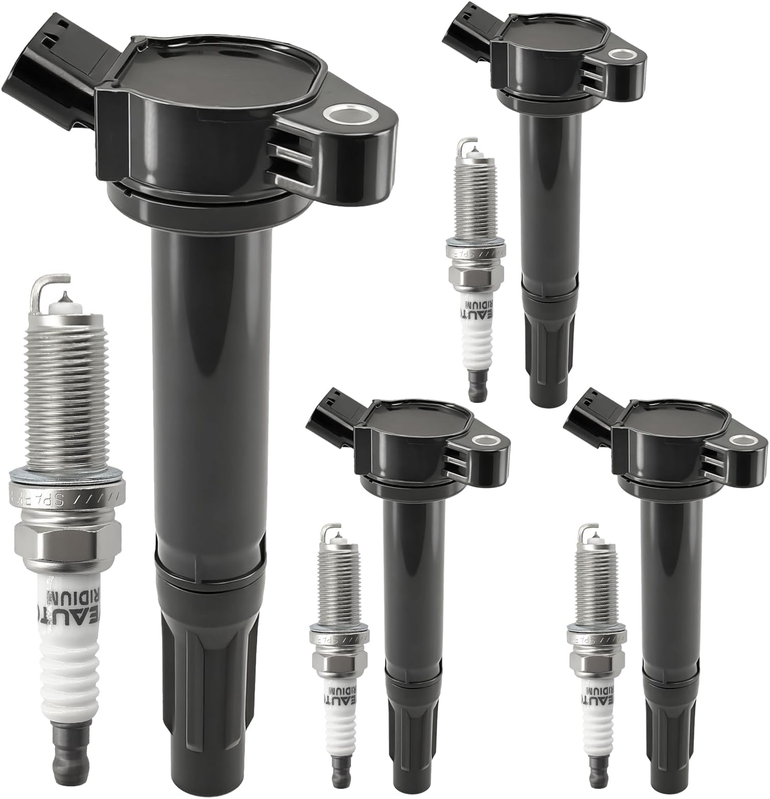 UF487 Ignition Coil Pack 90919-A2002 and Iridium Spark Plugs Set Of 4 Fit For Toyota Camry 2007-2024,Highlander 2009-2024,RAV4 2006-2014,Avalon 2013-2022,Venza 2009-2015&Lexus 2013-2024 2.5L 2.7L L4