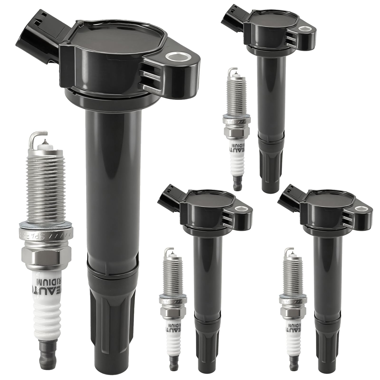 UF487 Ignition Coil Pack 90919-A2002 and Iridium Spark Plugs Set Of 4 Fit For Toyota Camry 2007-2024,Highlander 2009-2024,RAV4 2006-2014,Avalon 2013-2022,Venza 2009-2015&Lexus 2013-2024 2.5L 2.7L L4