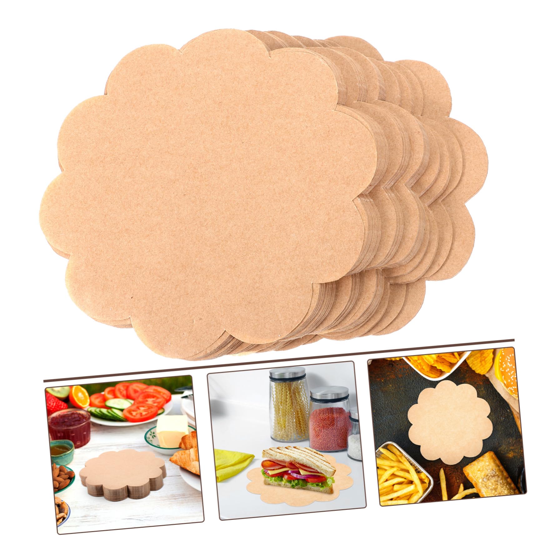 BEBEMOKO 500pcs Baking Paper Oven Paper Parchment for Baking Sandwich Wrapping Food Wrap Sheets