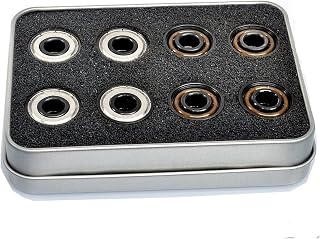 16 rodamientos de cerámica Negros de 8 x 22 x 7 mm for Patines con 7 Bolas