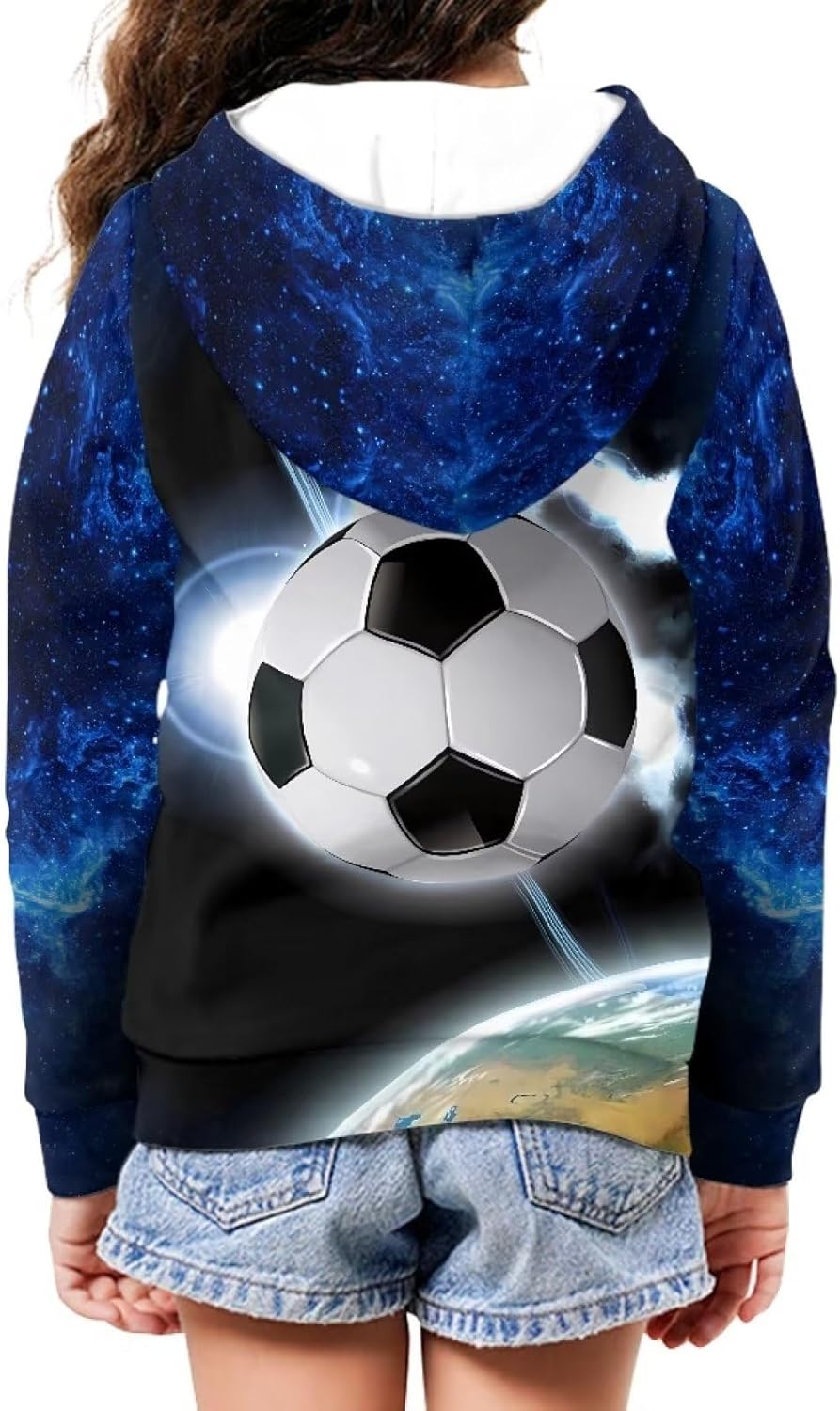 Kids Zip Up Hoodie Casual Outerwear Crewneck Long Sleeve Hooded with Pockets Teens Soft Fall Winter Coats - Image 6