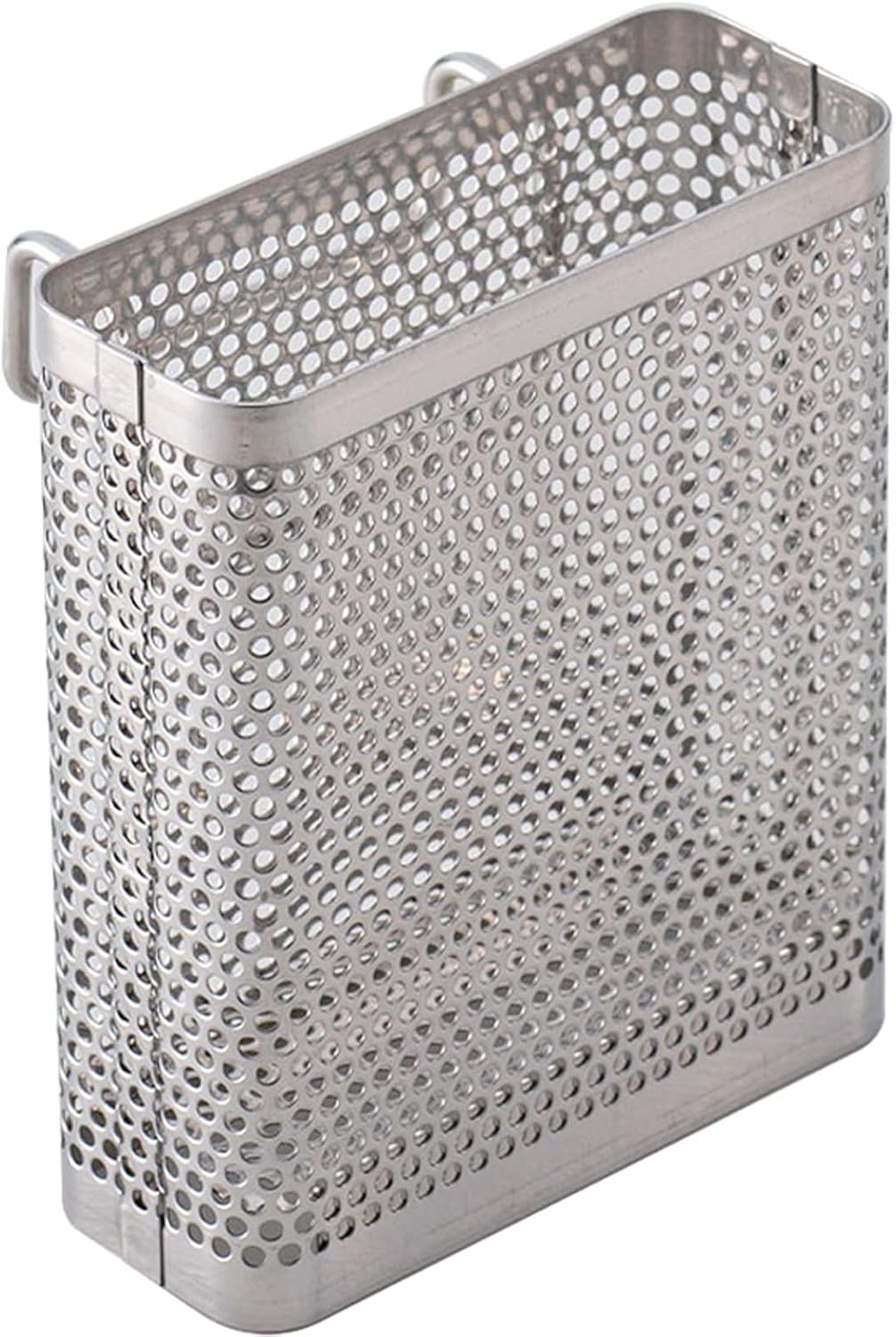 Shimomura Planning 33708 Chopstick Stand for Punching Dish Drying Rack [Made in Japan] Dish Drainer, Easy Installation, For Small Items, Spoon, Fork, Cutlery Pocket, Silver, Stainless Steel, 3.6 x 3.1