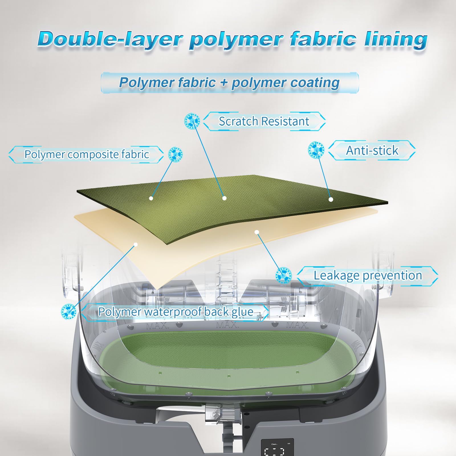 Automatic Cat Litter Box Self Cleaning - APP Control - Weight Monitoring - Ultra-Quiet, Medium Cats and Kittens Litter Box, Safe Anti-Pinch【Assembly Required】- Grey