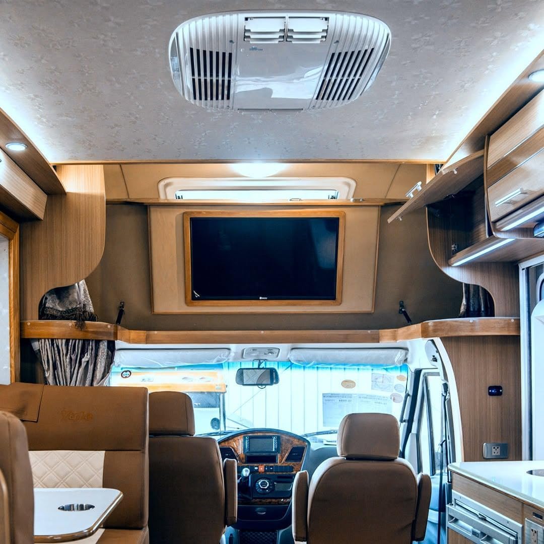 Belaire 2400K, aire acondicionado 2.4kW, 220V, ciclo inverso, autocaravana, camper, control remoto incluido, sistema anti-congelamiento, panel control LED