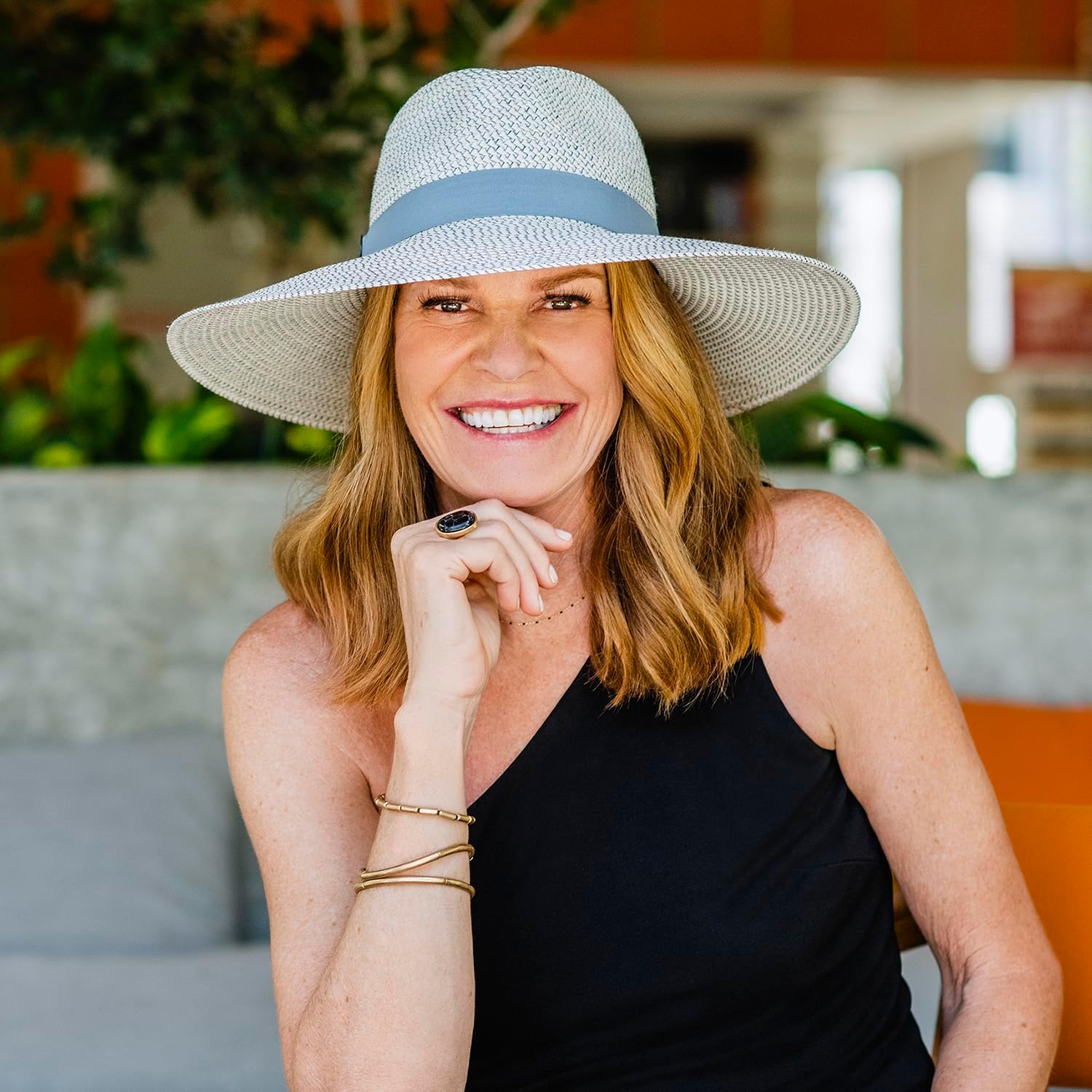 CARKELLA by Wallaroo Women’s Kerrigan Fedora – UPF 50+, Wide Brim, Packable Design, Adjustable Sizing for Medium Crown Sizes