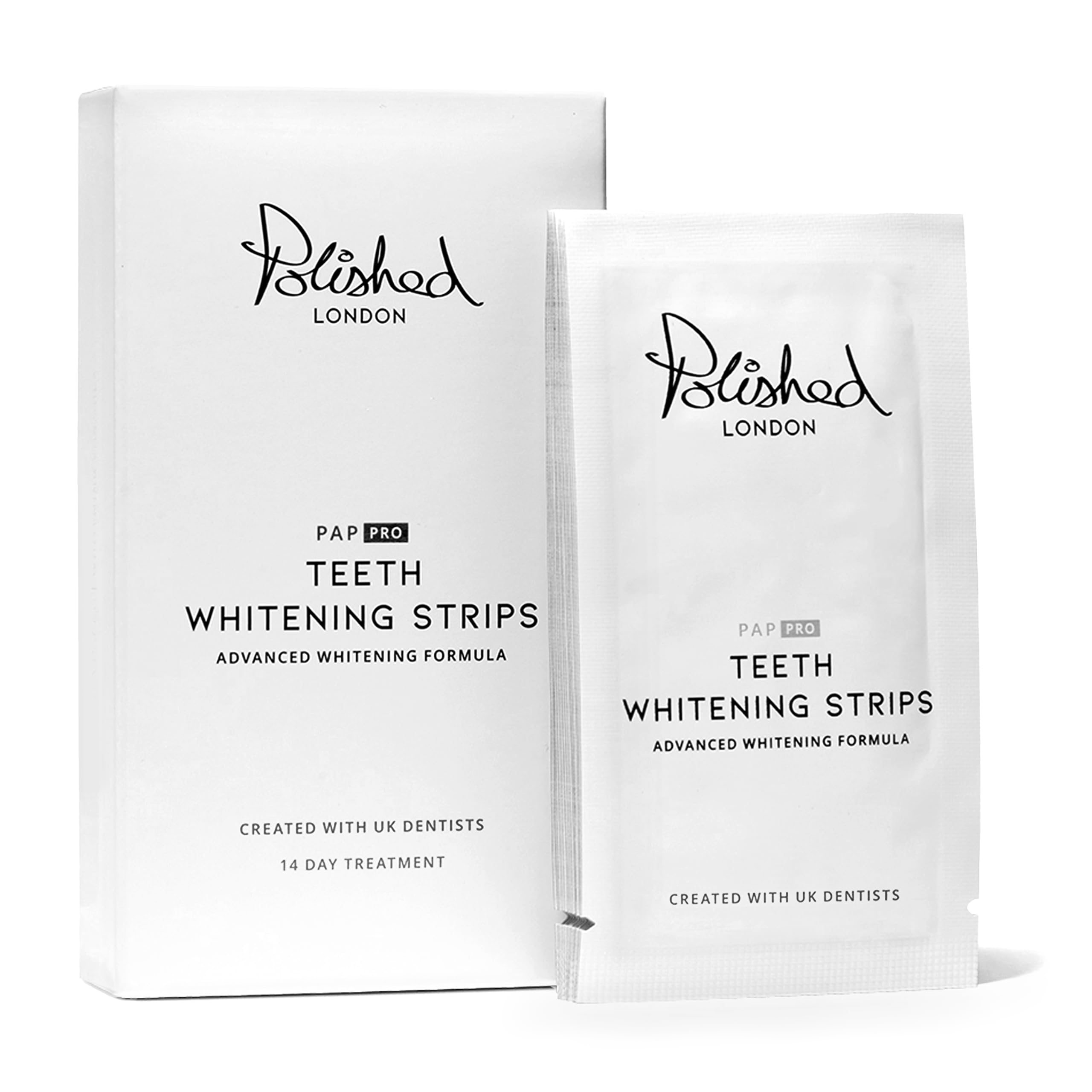 Polished London Advanced Teeth Whitening Strips | 14 Day Treatment