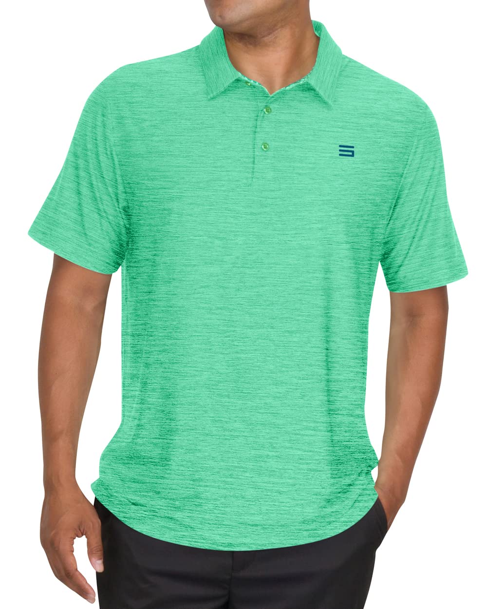 Golf Shirts for Men - Dry Fit Short-Sleeve Polo, Athletic Casual Collared T-Shirt