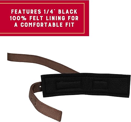 Miniatura 3 de Weaver Equine - Hobble de caballo marrón de 3 vías, con forro de fieltro cómodo de nailon con herrajes niquelados, ajustable para frenar patadas,