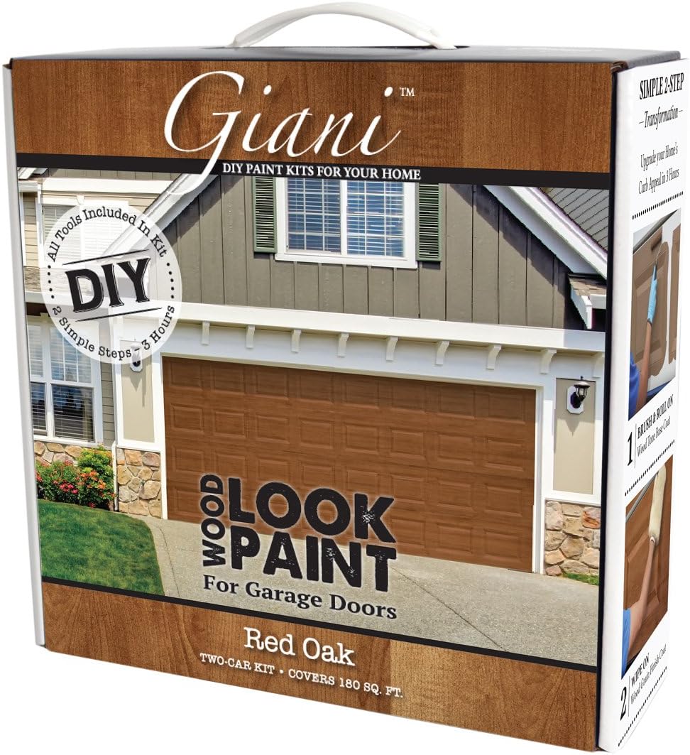 Giani Wood Look Paint Kit for Garage Doors (English Oak)
