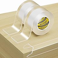 Vista 11 de Tira protectora de borde transparente, 1.57 pulgadas x 9.84 pies, cinta de cubierta de borde afilado, protectores autoadhesivos para puertas