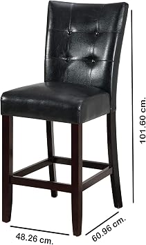 Poundex Living Room Chairs, Black
