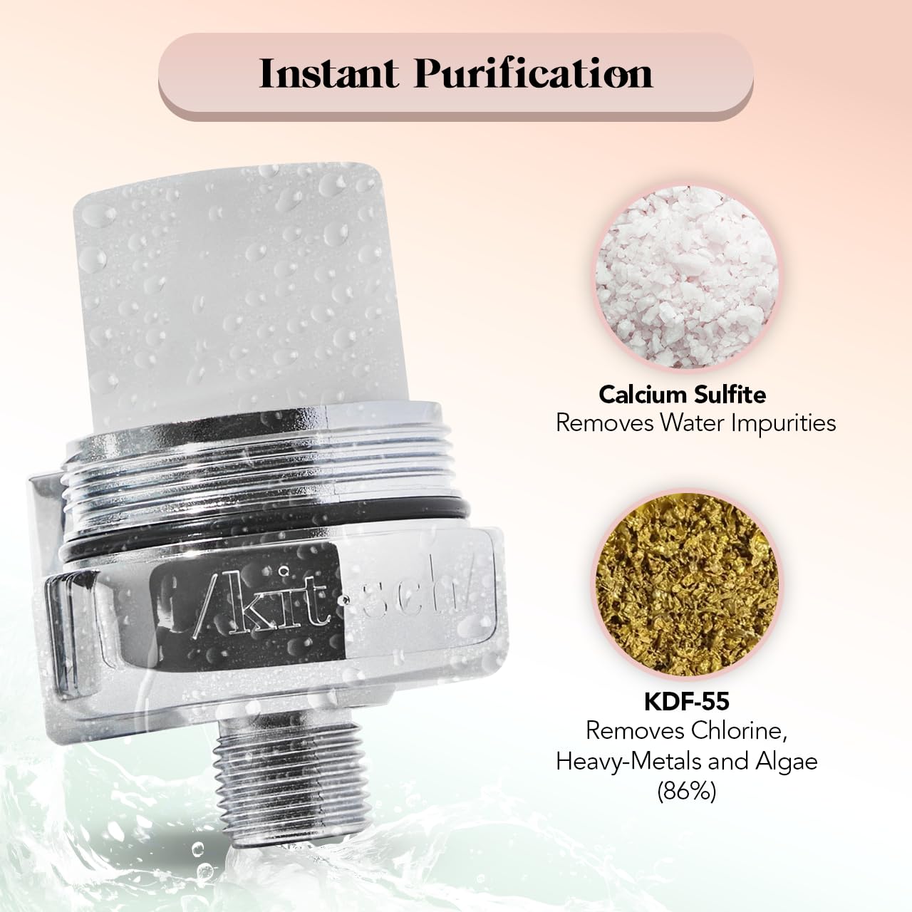 Kitsch Purple Conditioner Bar & Shower Head Filter