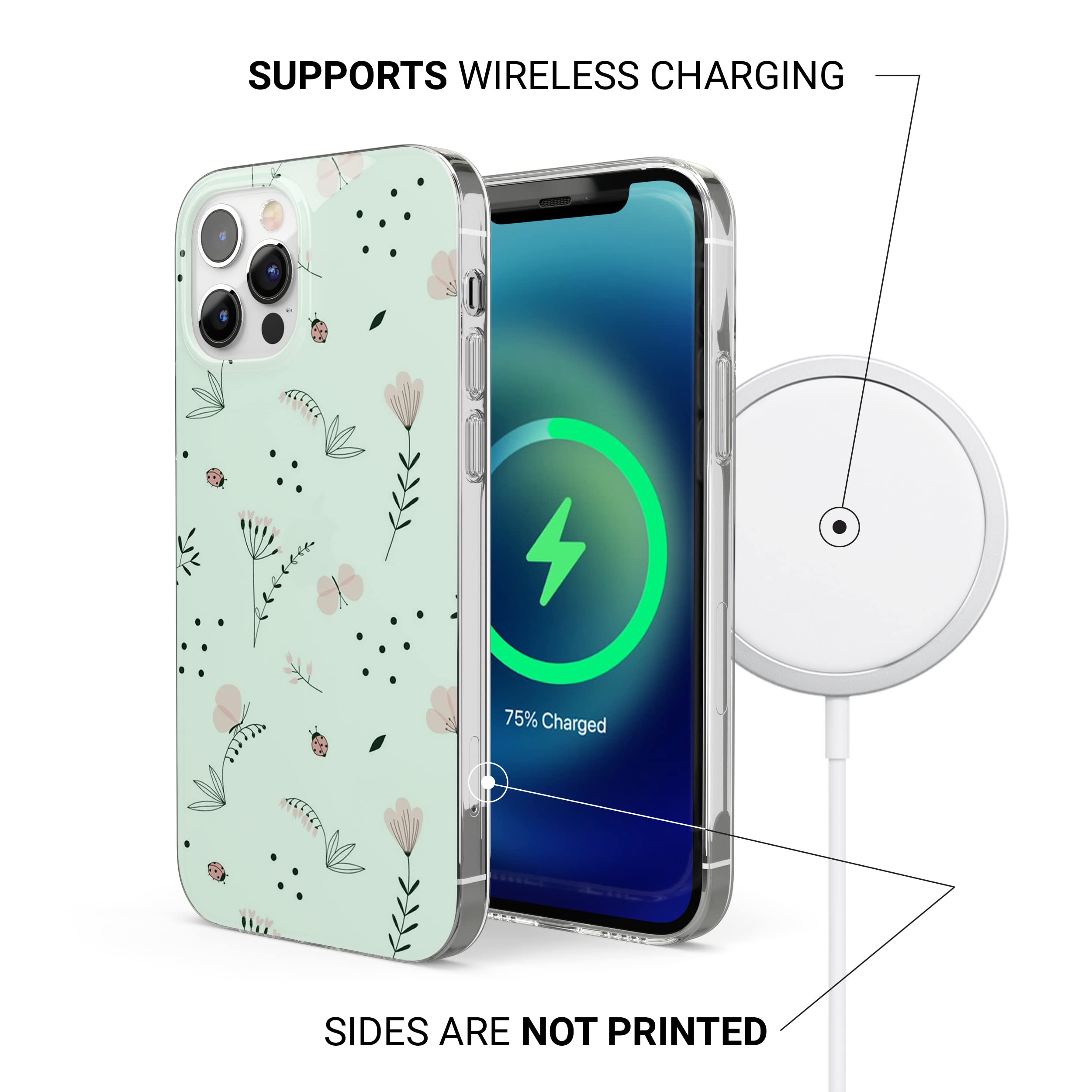 Custodia Per IPhone XR Con Fiori Stampati E Pellicola In Vetro Inclusa: Proteggilo Con Stile! Morbida TPU Trasparente, Colore Rosa - 3