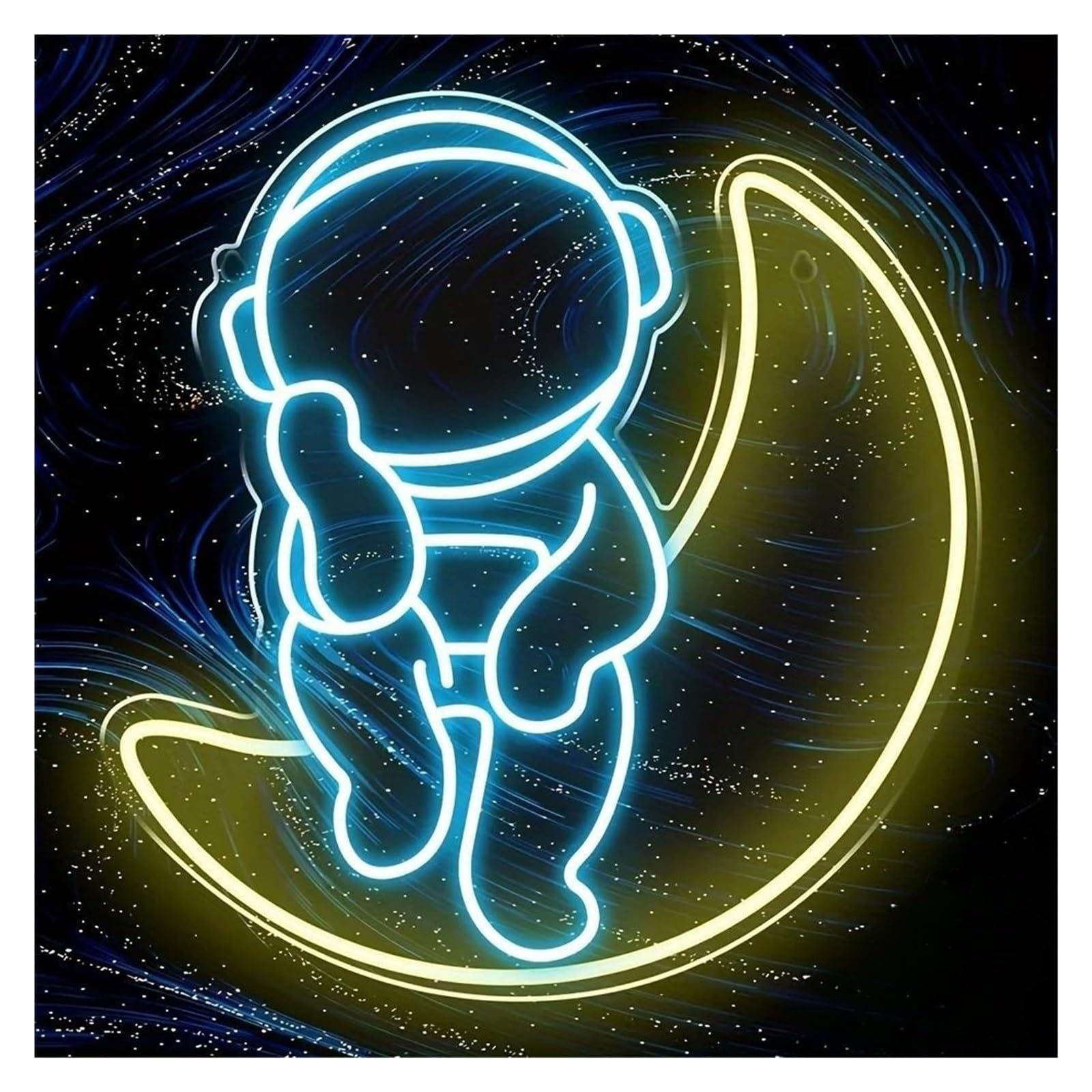 LEMST Sign Lamp The Astronaut Neon Sign, Suitable for Hotels, Living Rooms, Game Halls, Parties, Bedrooms, USB Powered 30x30cm
