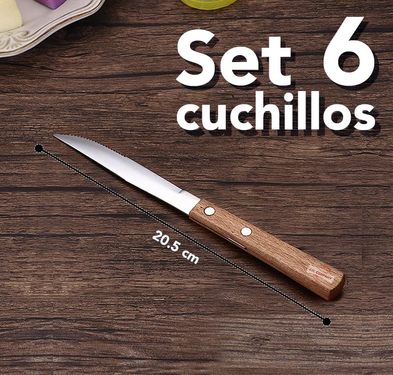 Encuentra la mejor selección de Cubiertos con mango de madera los diez mejores. 15 Imagen adicional